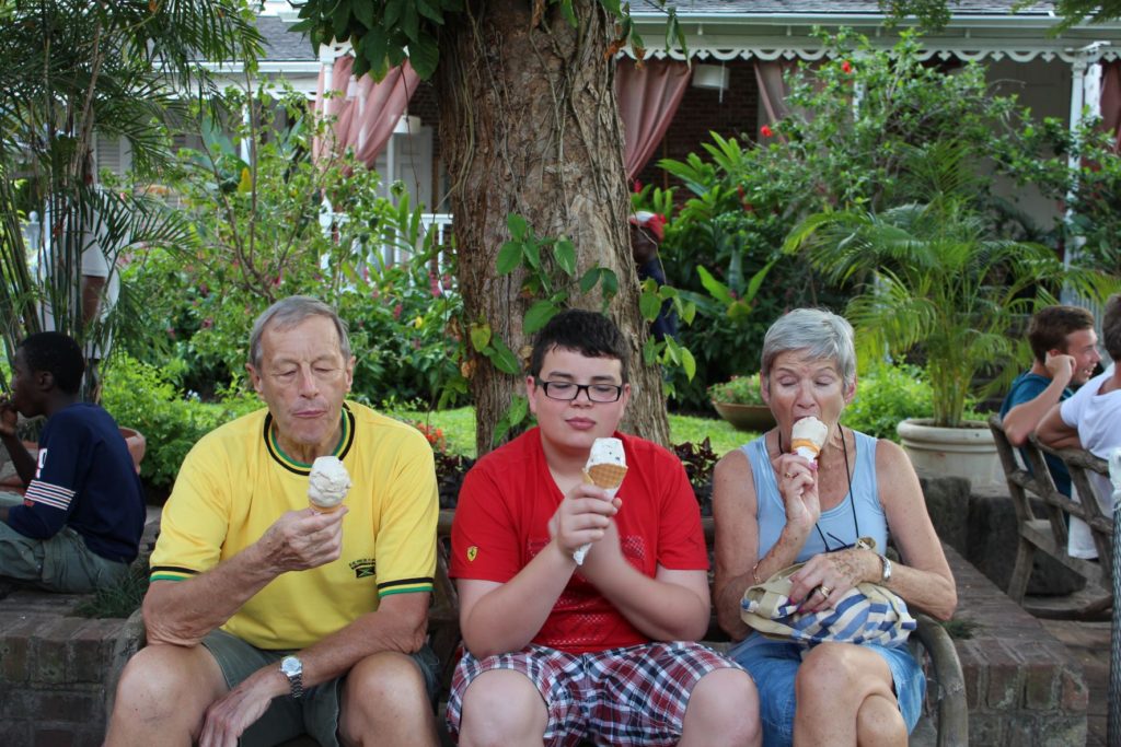 Paul, George & Jane Abbott at Devon House