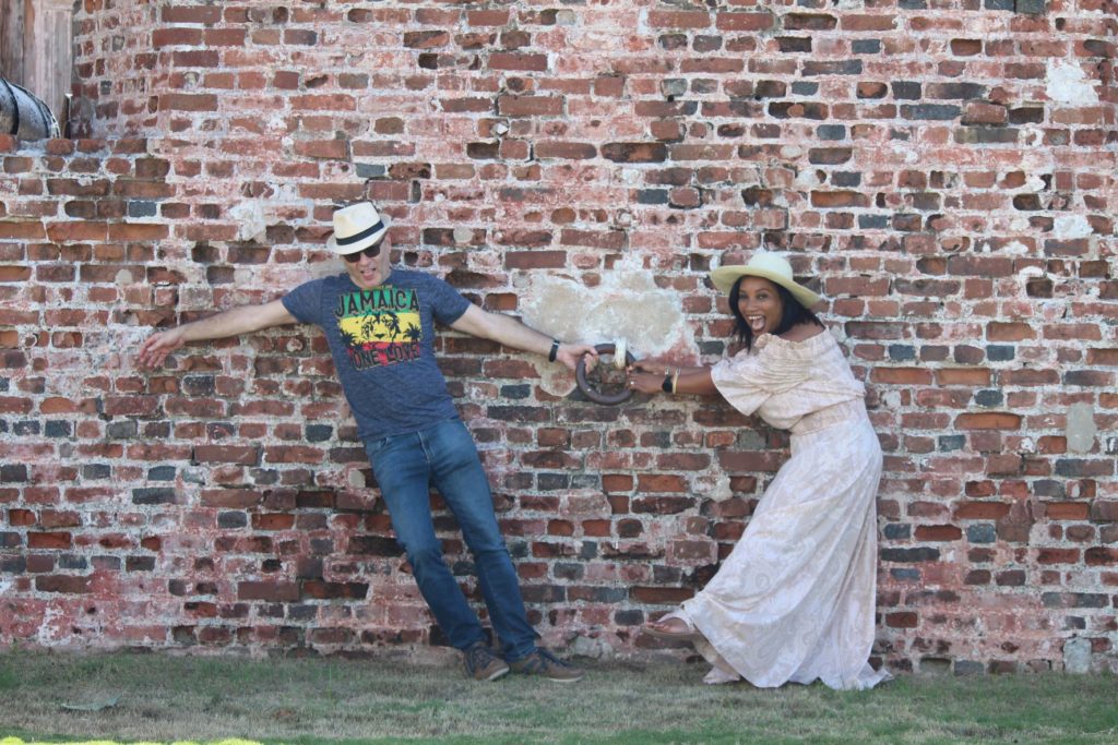 Monique & Nick Abbott at Fort Charles, Port Royal, Jamaica