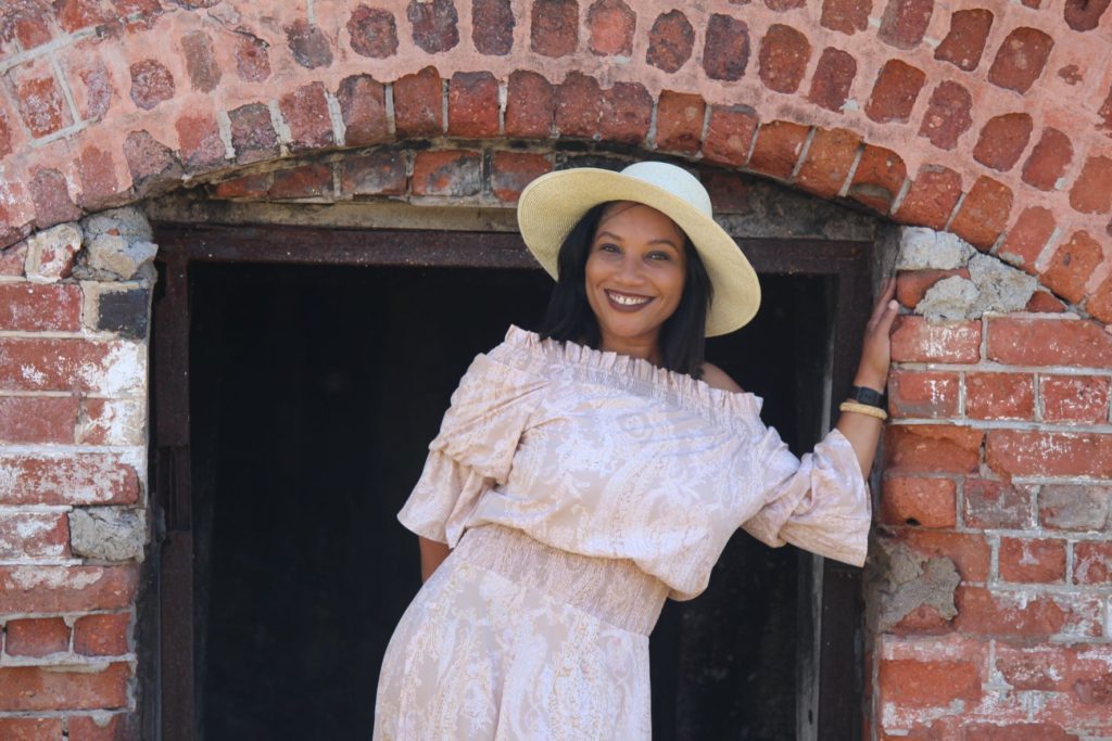 Monique Abbott at Fort Charles, Port Royal, Jamaica