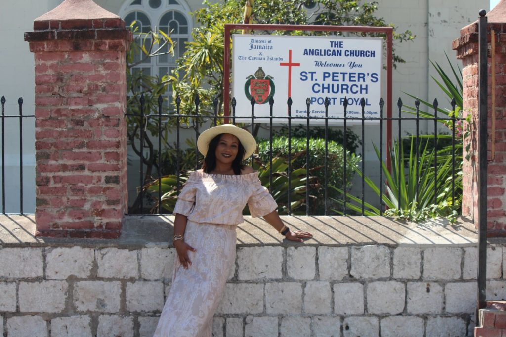 Monique at St. Peter's Church - Port Royal