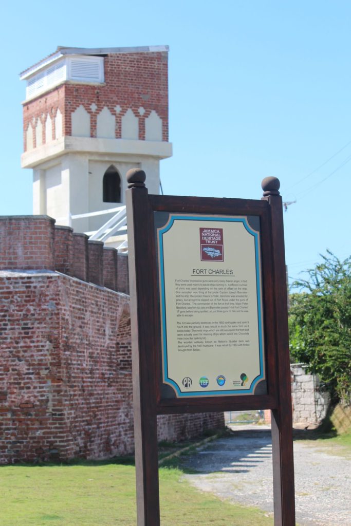 Information Board on Fort Charles - Port Royal