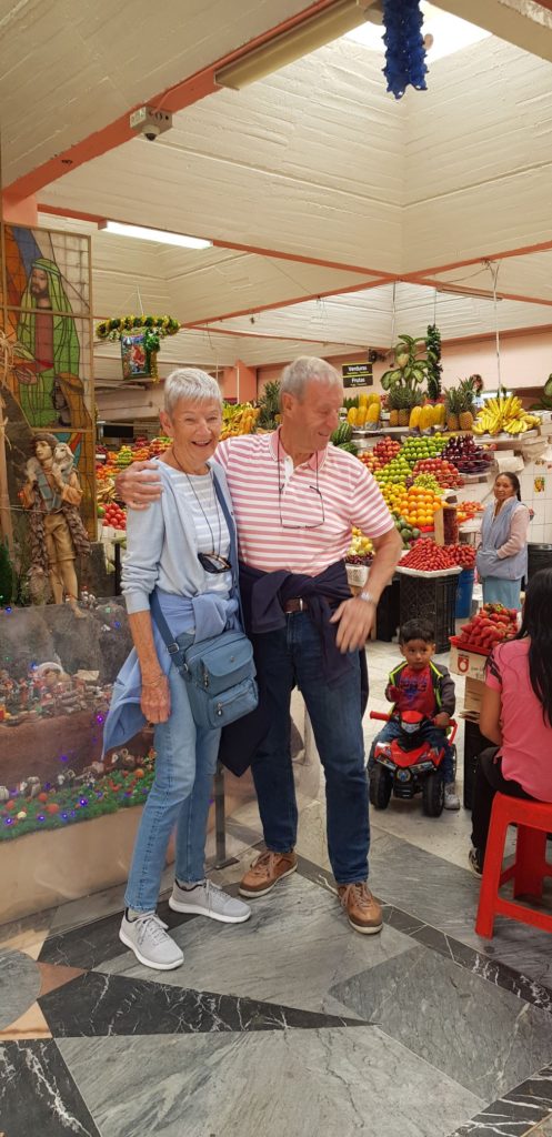 Nick's parents at Mercado Central