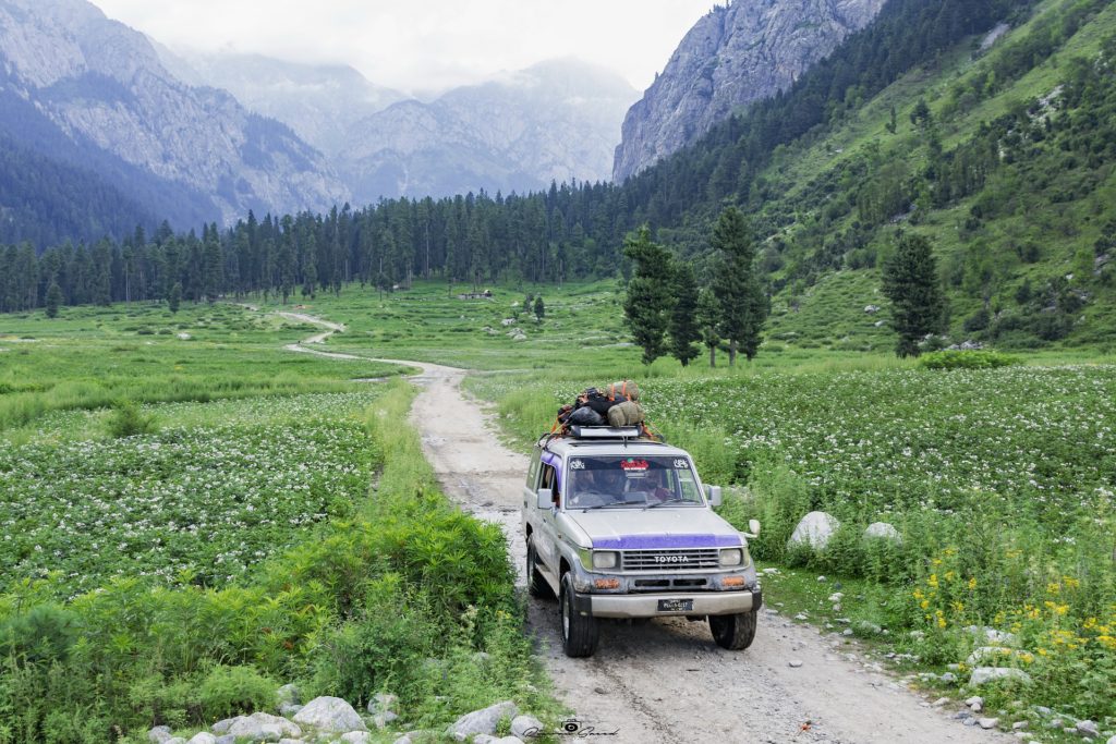 Safari Jeep touring Kumrat Valley, North Pakistan