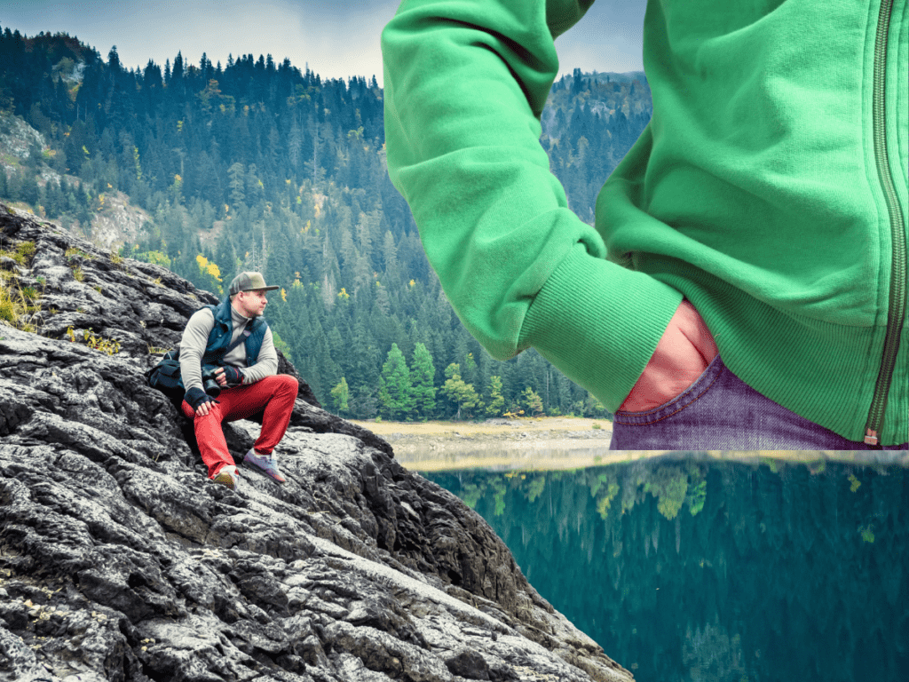 Man wearing green sweater