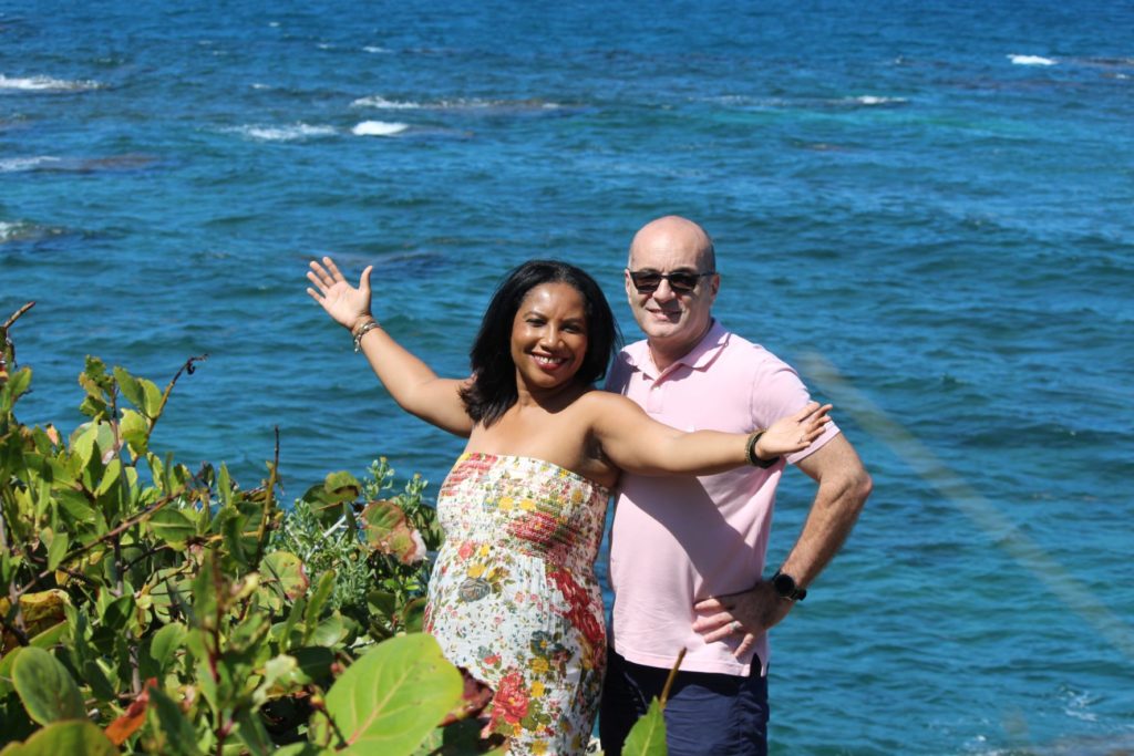 Nick and Monique Abbott at Robin's Bay, St. Mary, Jamaica