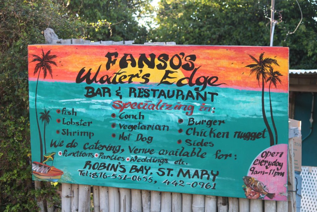 Fanso’s Water’s Edge Bar & Restaurant, Robin's Bay, St. Mary, Jamaica