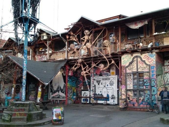 Street Art in Metelkova, Slovenia - Photo by Nick & Monique Abbott