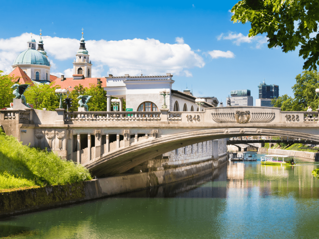 The Dragon Bridge, Ljubljana, Slovenia