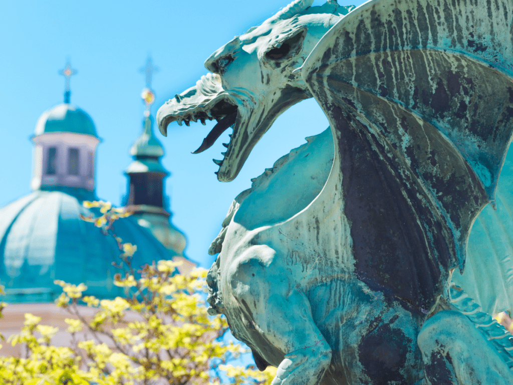 The Dragon Bridge, Ljubljana, Slovenia