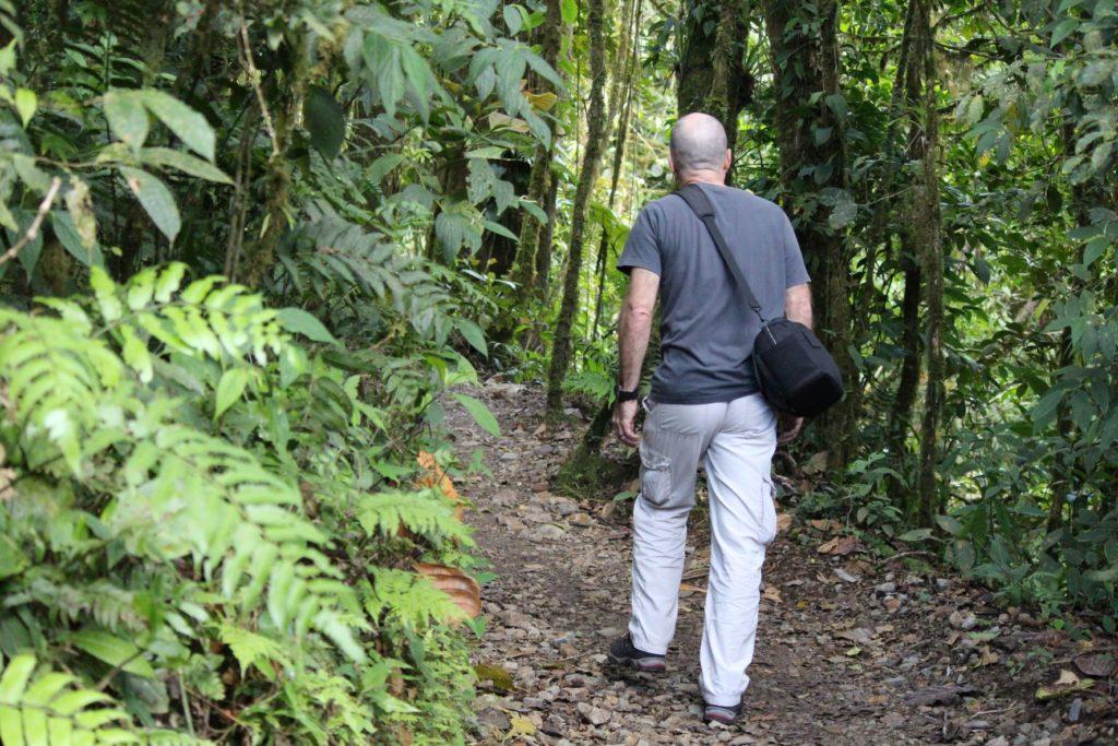 Nick Abbott Hiking in Arenal Volcano, Costa Rica