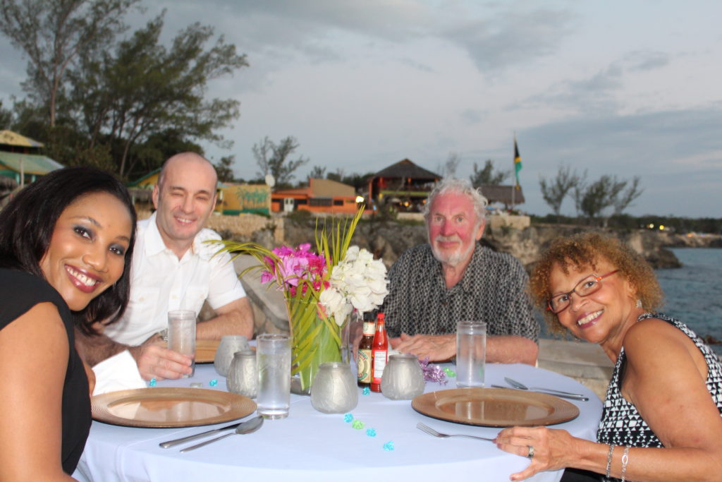 Monique Abbott with Family in Negril, Jamaica