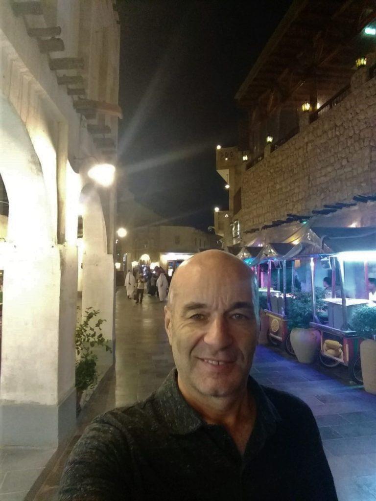 Nick Abbott at Souq Waqif, Doha, Qatar