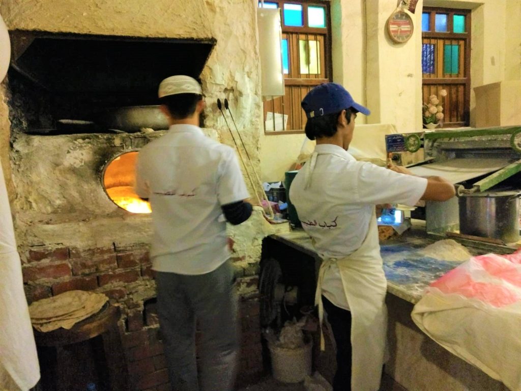 Chefs street cooking at Souq Waqif, Doha, Qatar