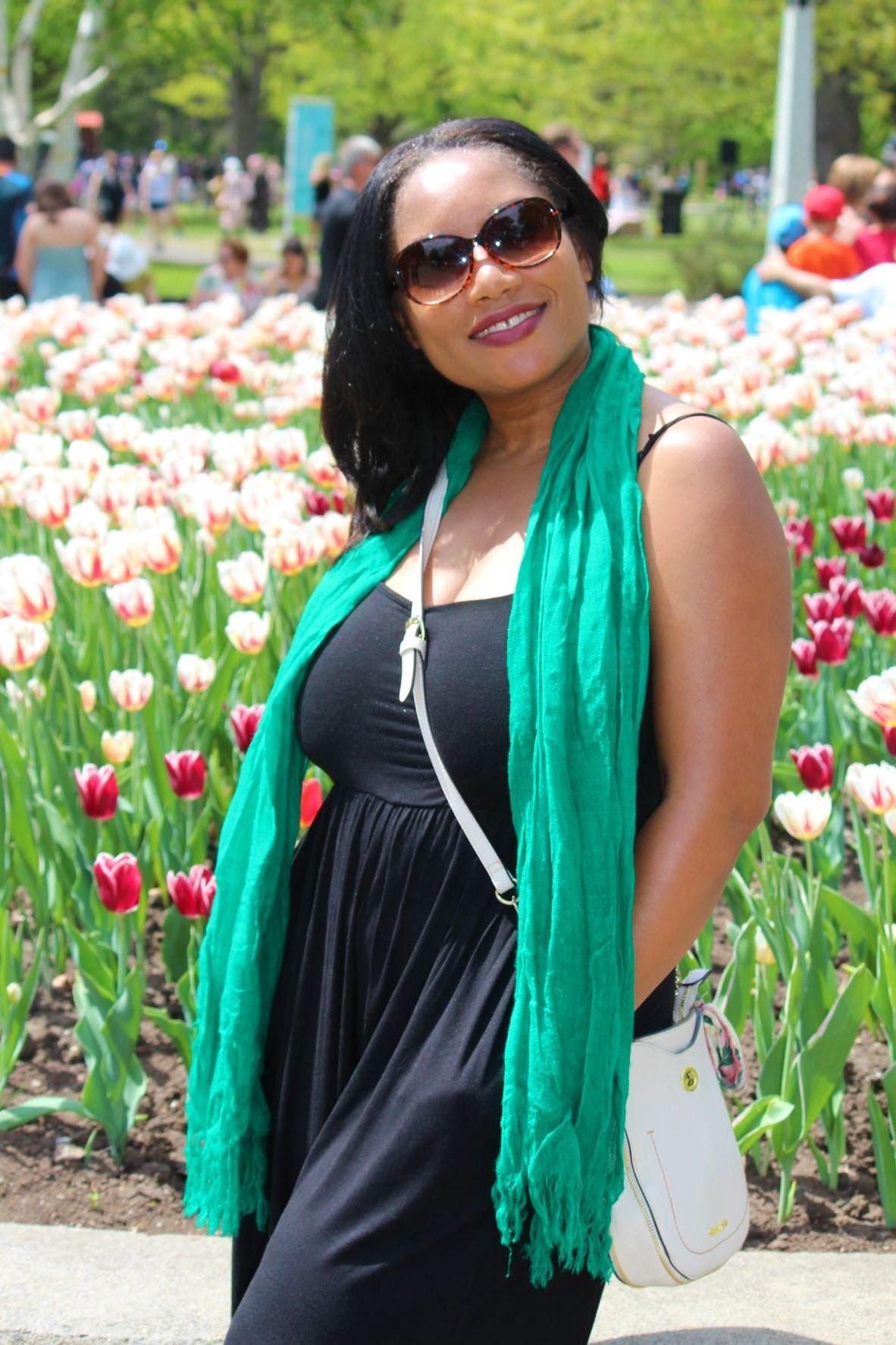 Monique Abbott at the The Tulip Festival, Ottawa