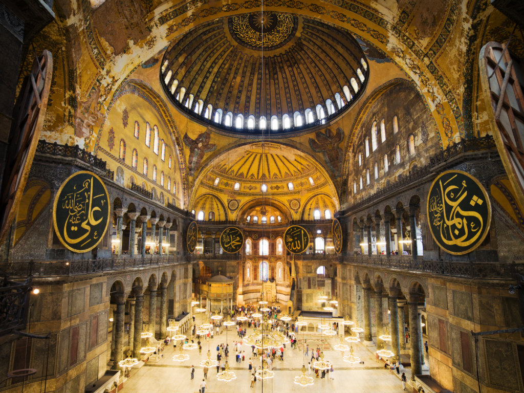 Hagia Sophia Interior, Istanbul, Turkey