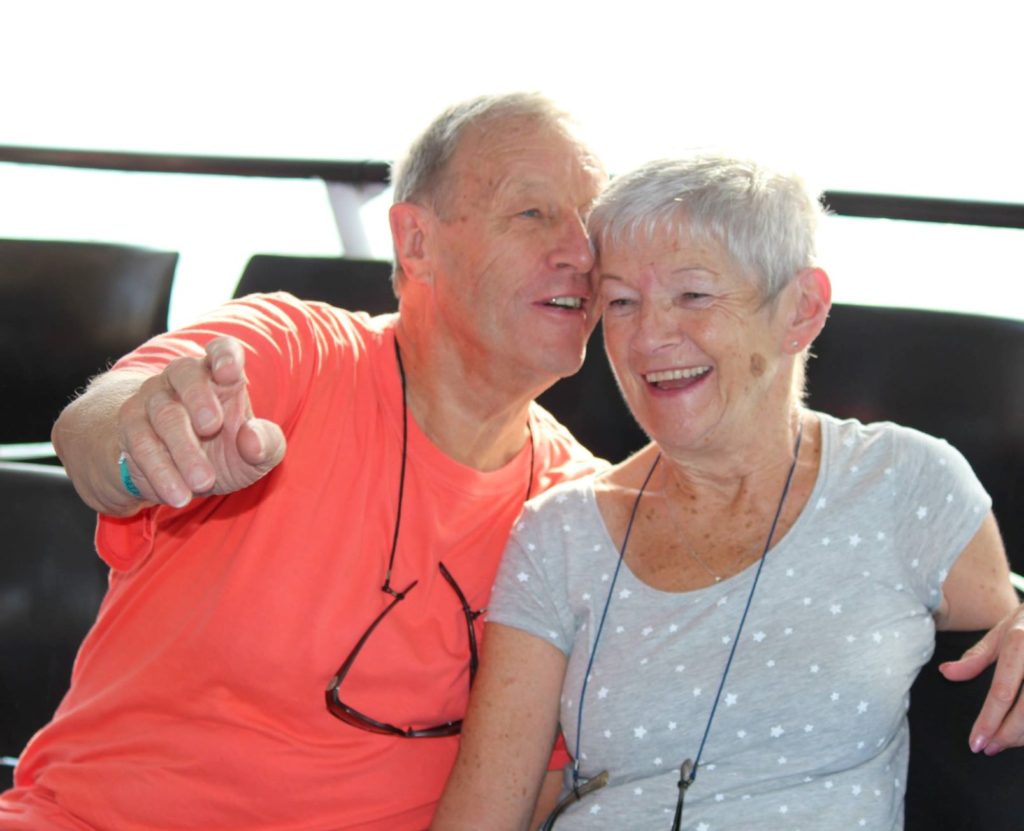 Jane & Paul Abbott on the Panama Canal Boat Cruise