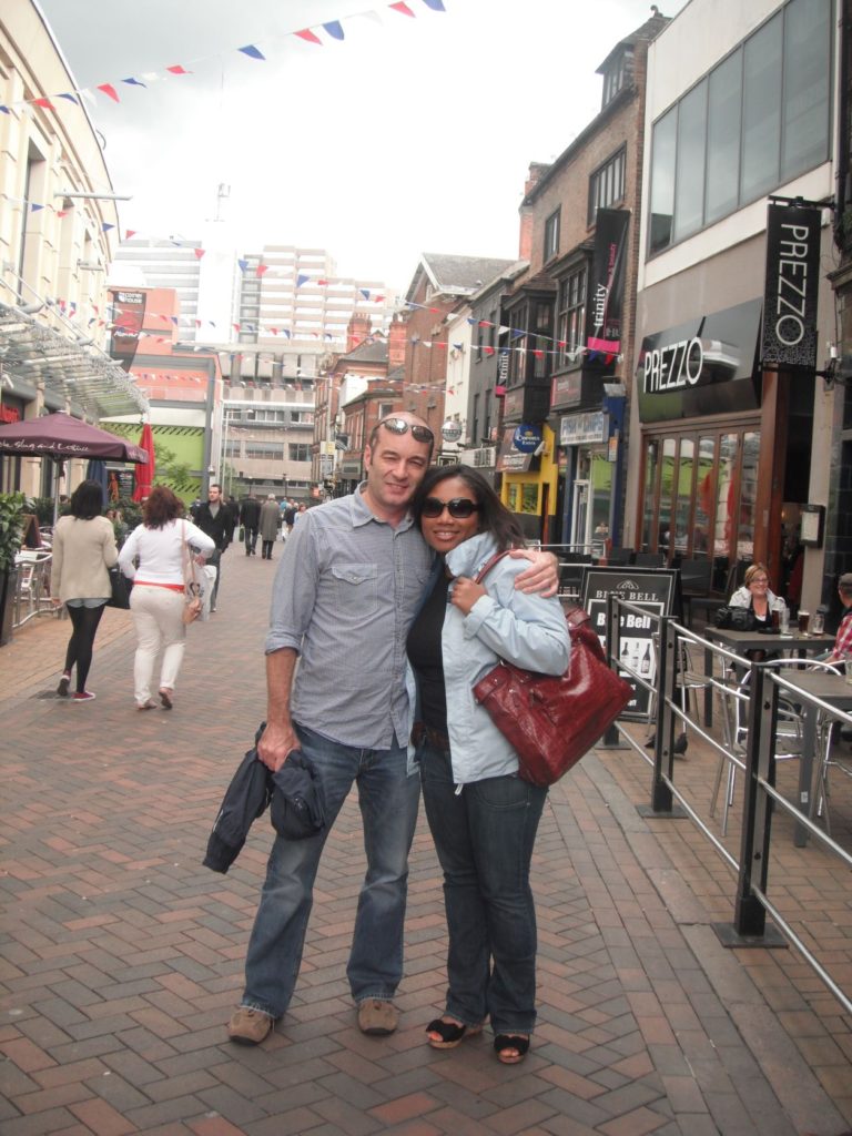 Nick & Monique Abbott in the City Centre of Nottingham, England