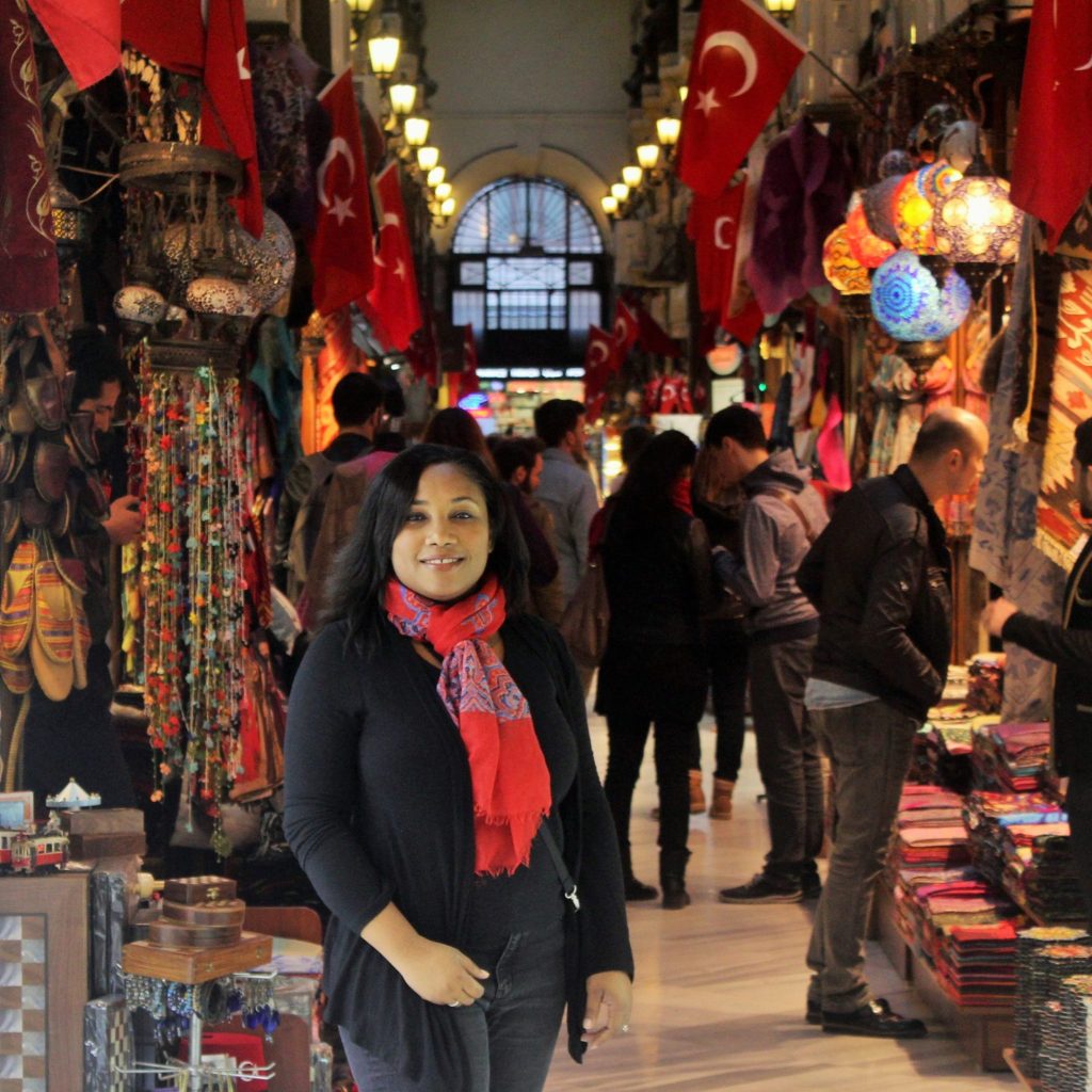 Monique Abbott at Grand Bazaar, Istanbul, Turkey