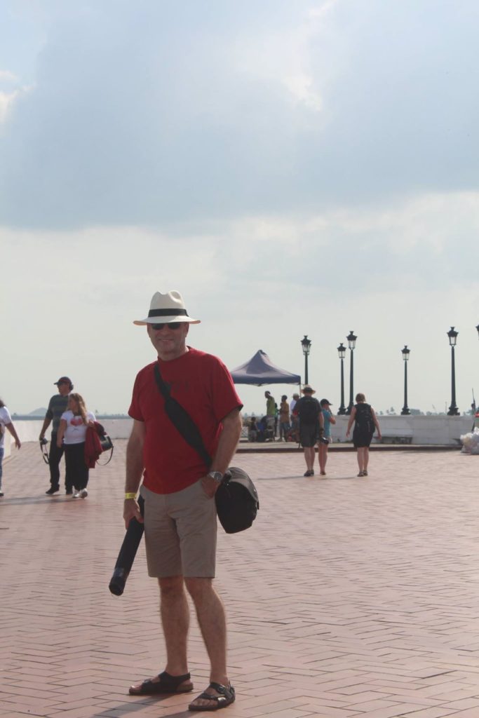 Nick Abbott in Paseo de Las Bovedas, Old Town, Panama