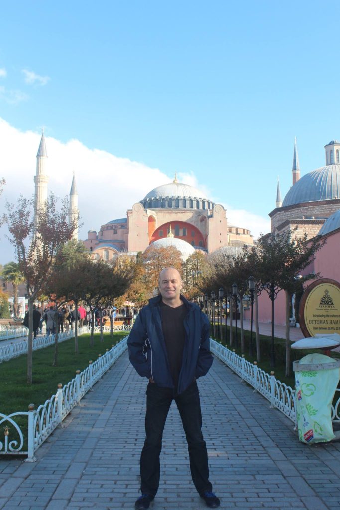 Nick Abbott at Hagia Sophia, Istanbul, Turkey