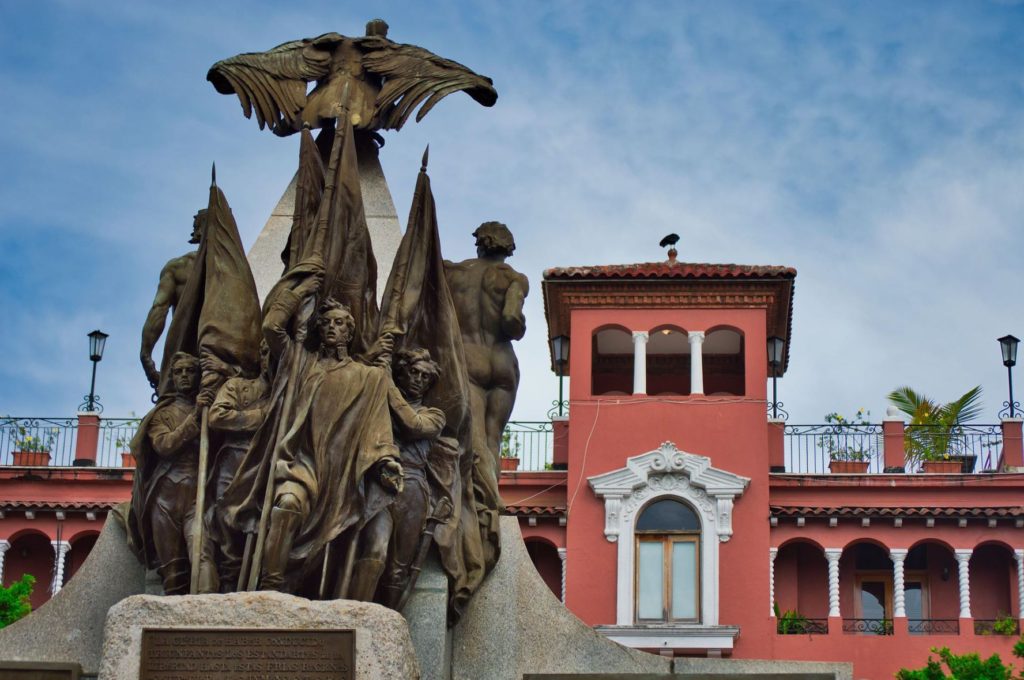 Simón Bolívar Monument in Casco Viejo, Panama City, Panama