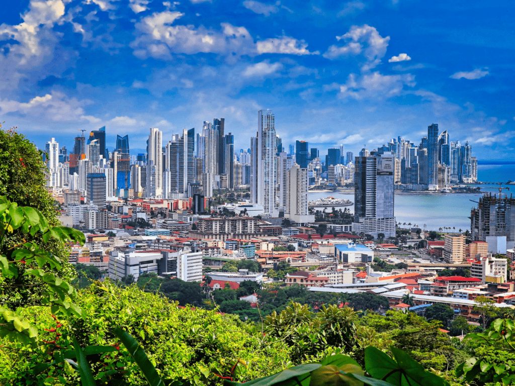 View of Panama City Skyscrapers by day