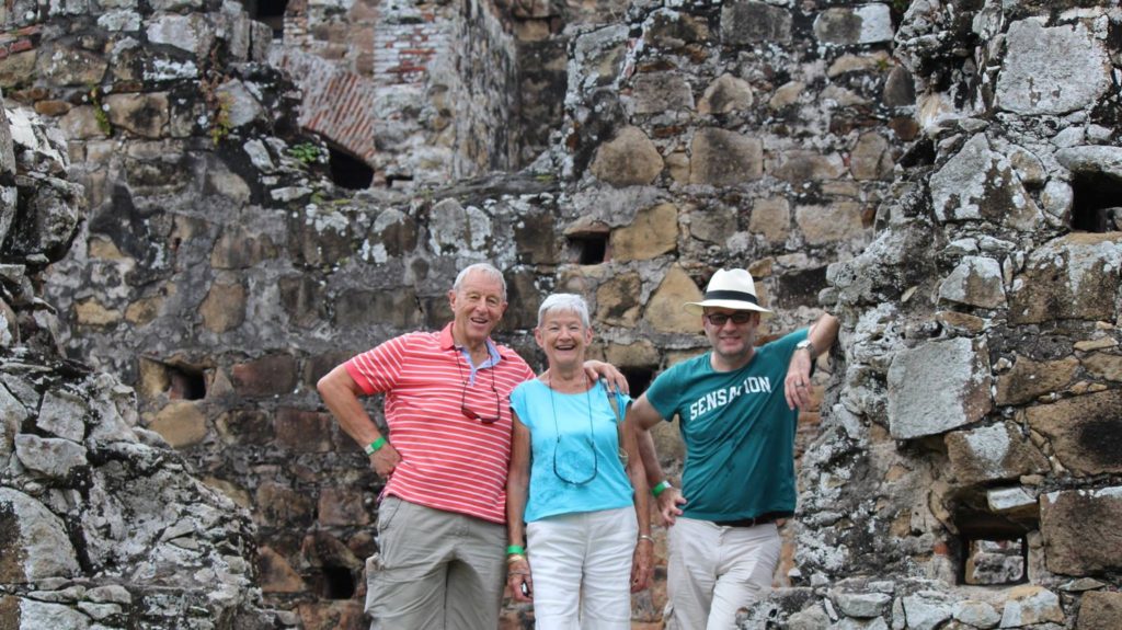 Nick, Jane & Paul Abbott at Panama Viejo