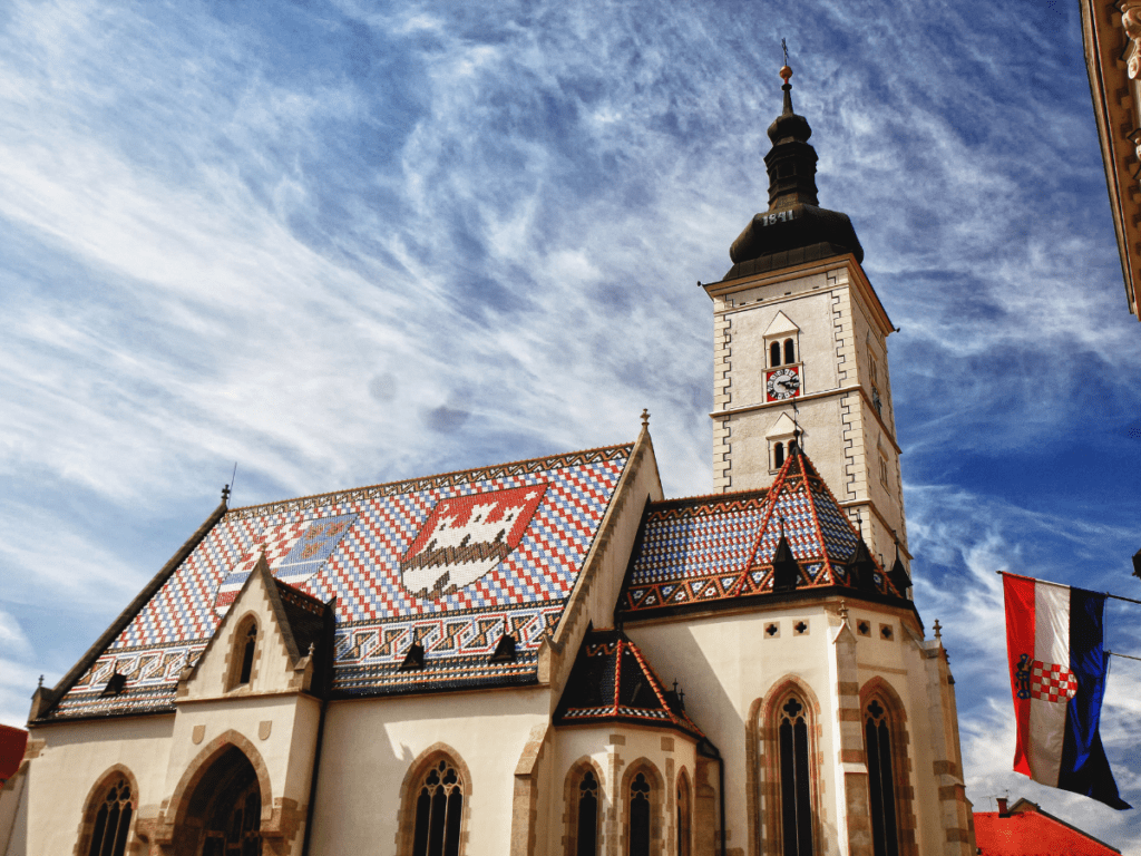 St. Mark's Church in St. Mark's Square, Zagreb, Croatia