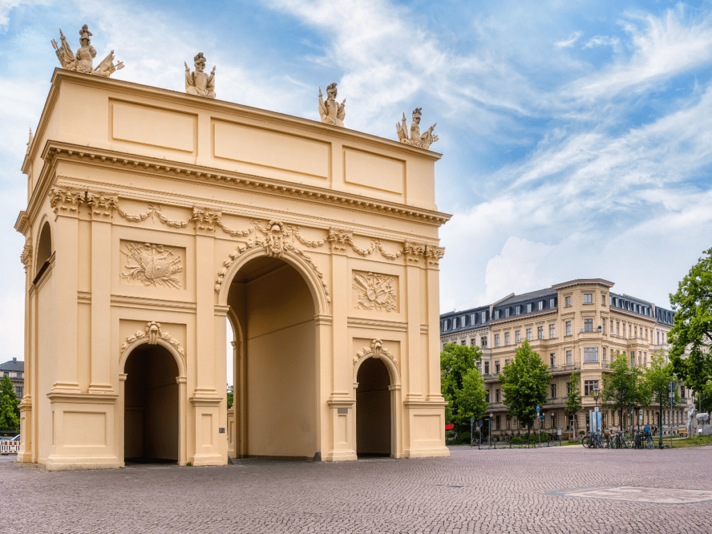 Brandenburg Gate from the city side by Carl von Gontard