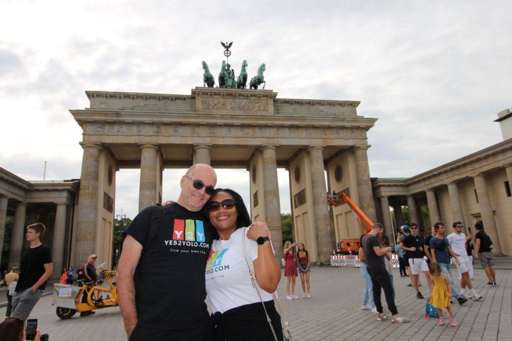 Nick Abbott & Monique Abbott at the Brandenburg Gate, Berlin, Germany