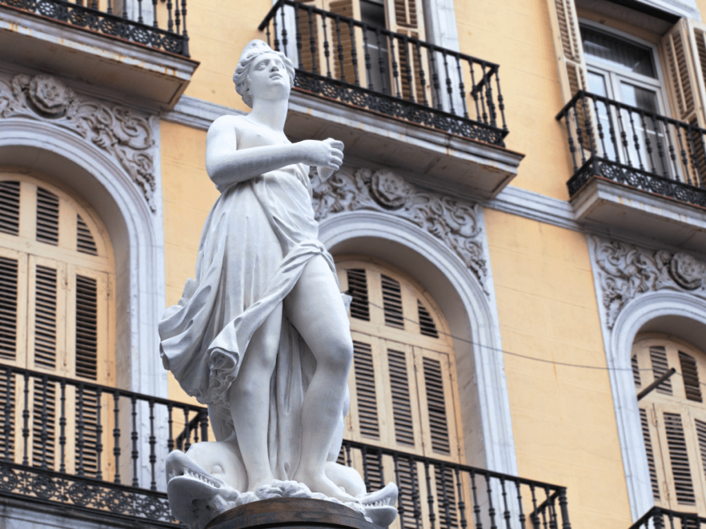 Statue of Mariblanca at Puerta del Sol, Madrid