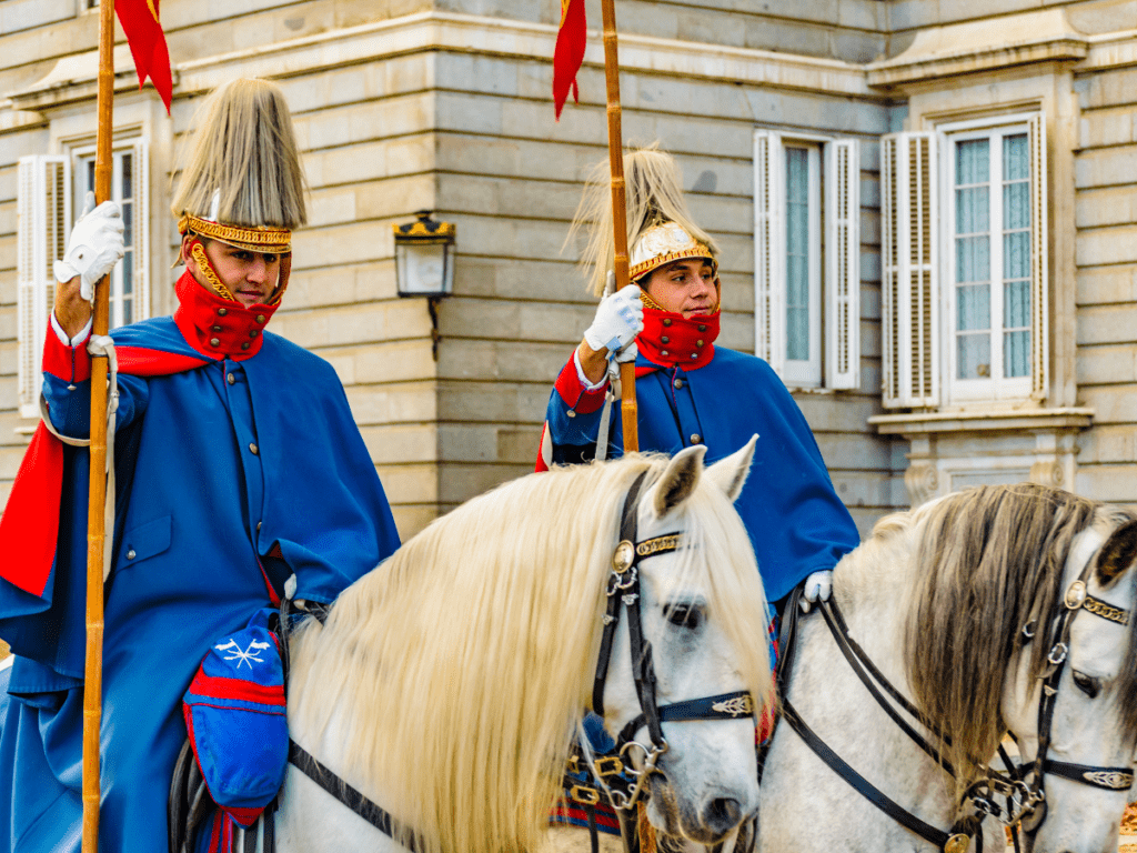 Guards at the Royal Palace of Madrid