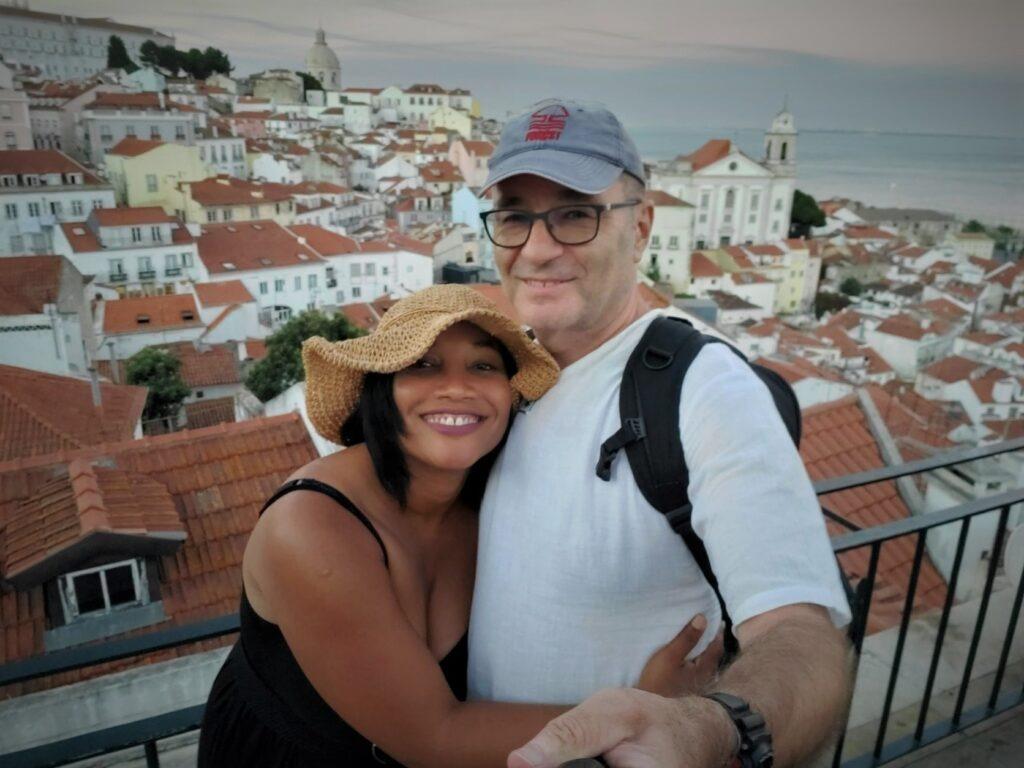 Nick & Monique Abbott in Alfama, Lisbon
