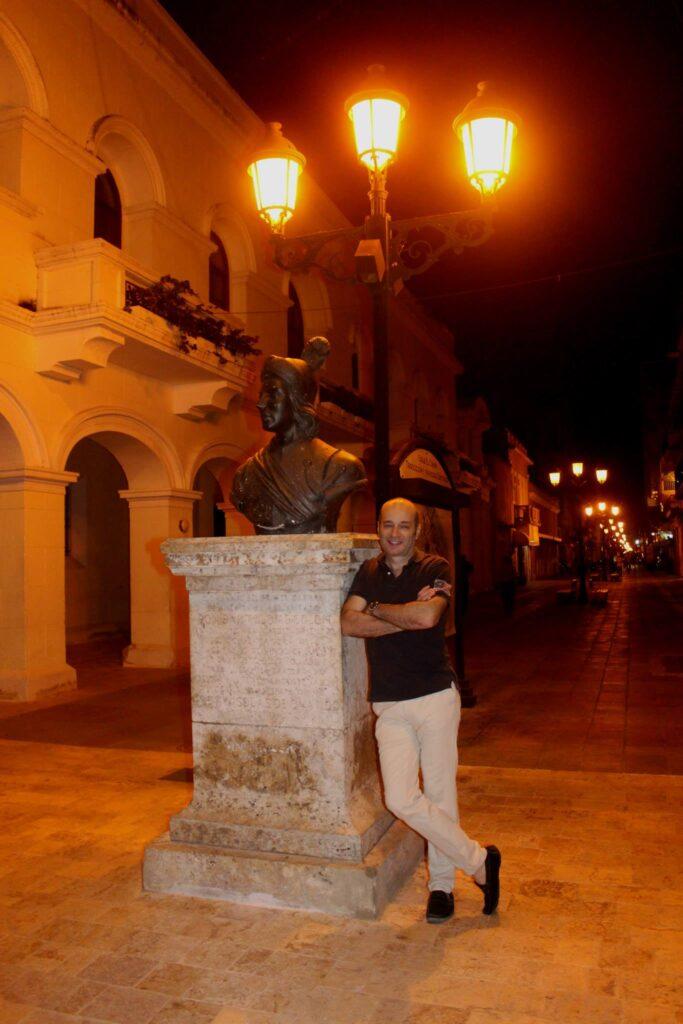 Nick Abbott in Old Town, Zona Colonial, Dominican Republic