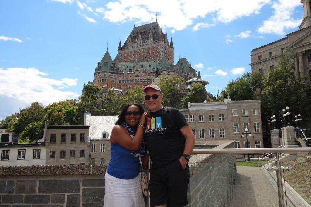 Nick & Monique Abbott at at Chateau Frontenac, Quebec City