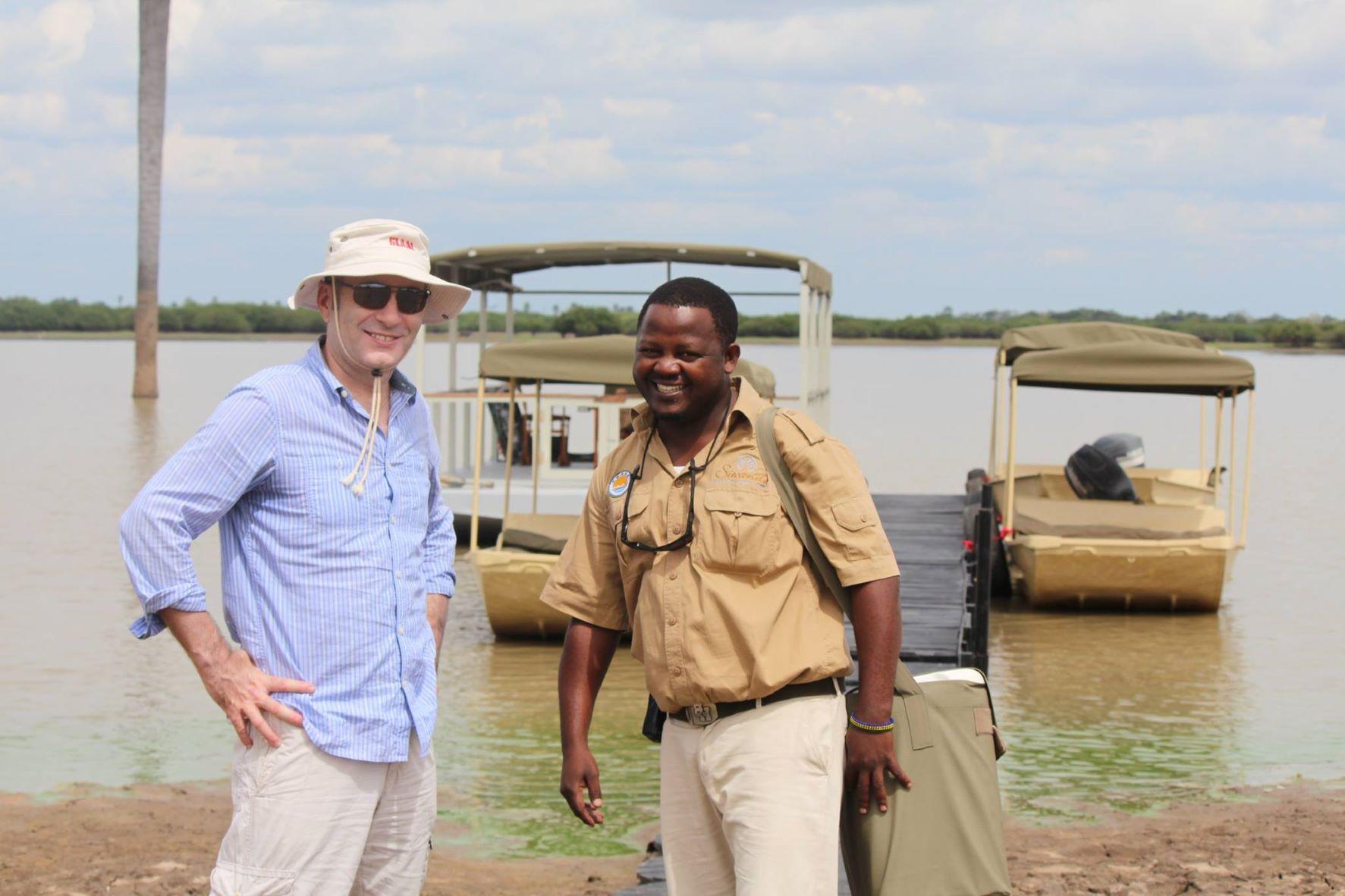 Nick Abbott on African Safari Tour with Guide